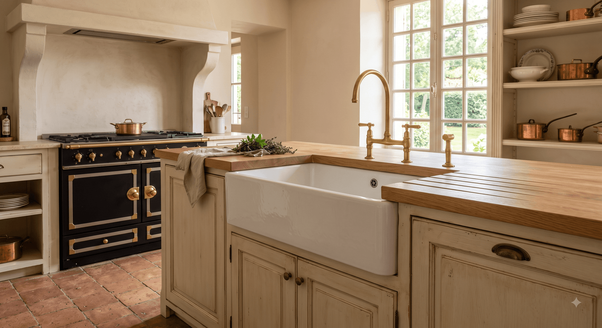 Farmhouse Sink vs. Undermount Sink: Which Fits a French-Inspired Kitchen